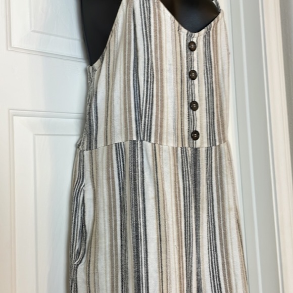 Striped Jumpsuit Sz L - Picture 3 of 4